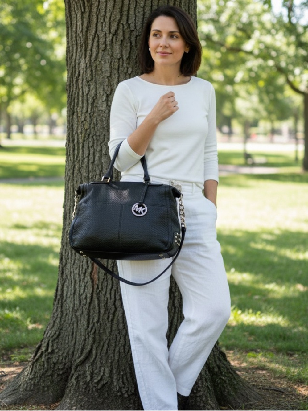 MICHAEL Michael Kors Convertible Shelley Black Bag
